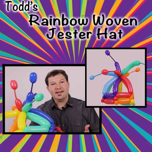 Rainbow Woven Jester Hat by Todd Neufeld